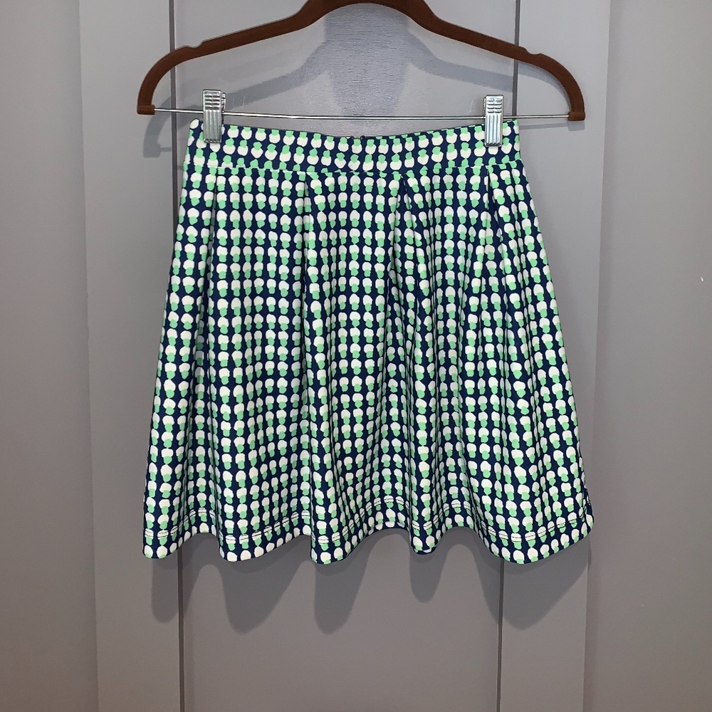 Soprano Printed Pleated Skater Skirt